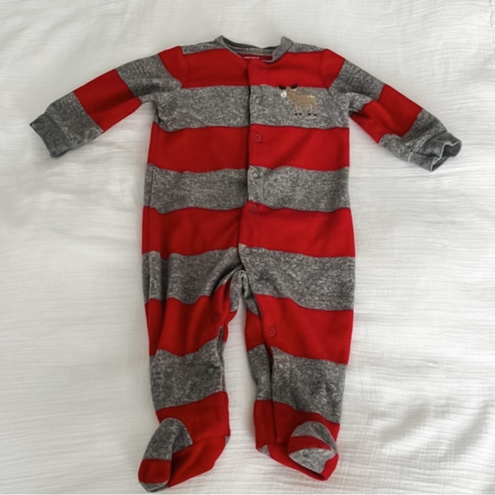 3/$20 Fleece Reindeer Sleeper | Carter’s | 3-6 Months